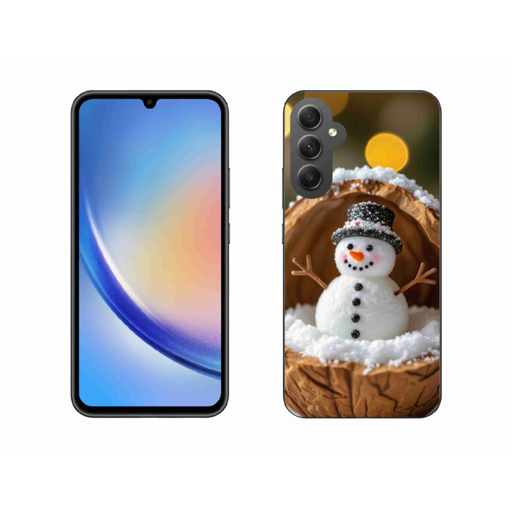 Gelový kryt mmCase na Samsung Galaxy A34 5G - sněhulák 4