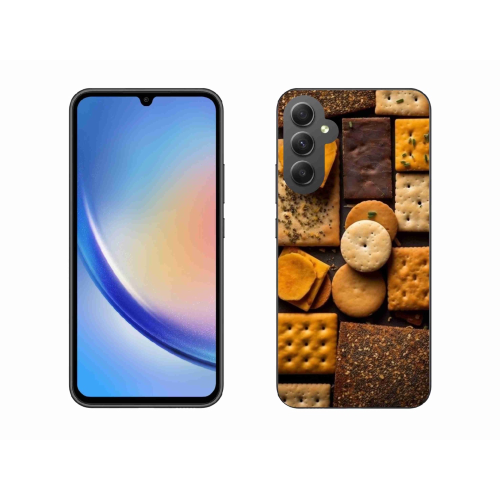 Gelový kryt mmCase na Samsung Galaxy A34 5G - sušenky