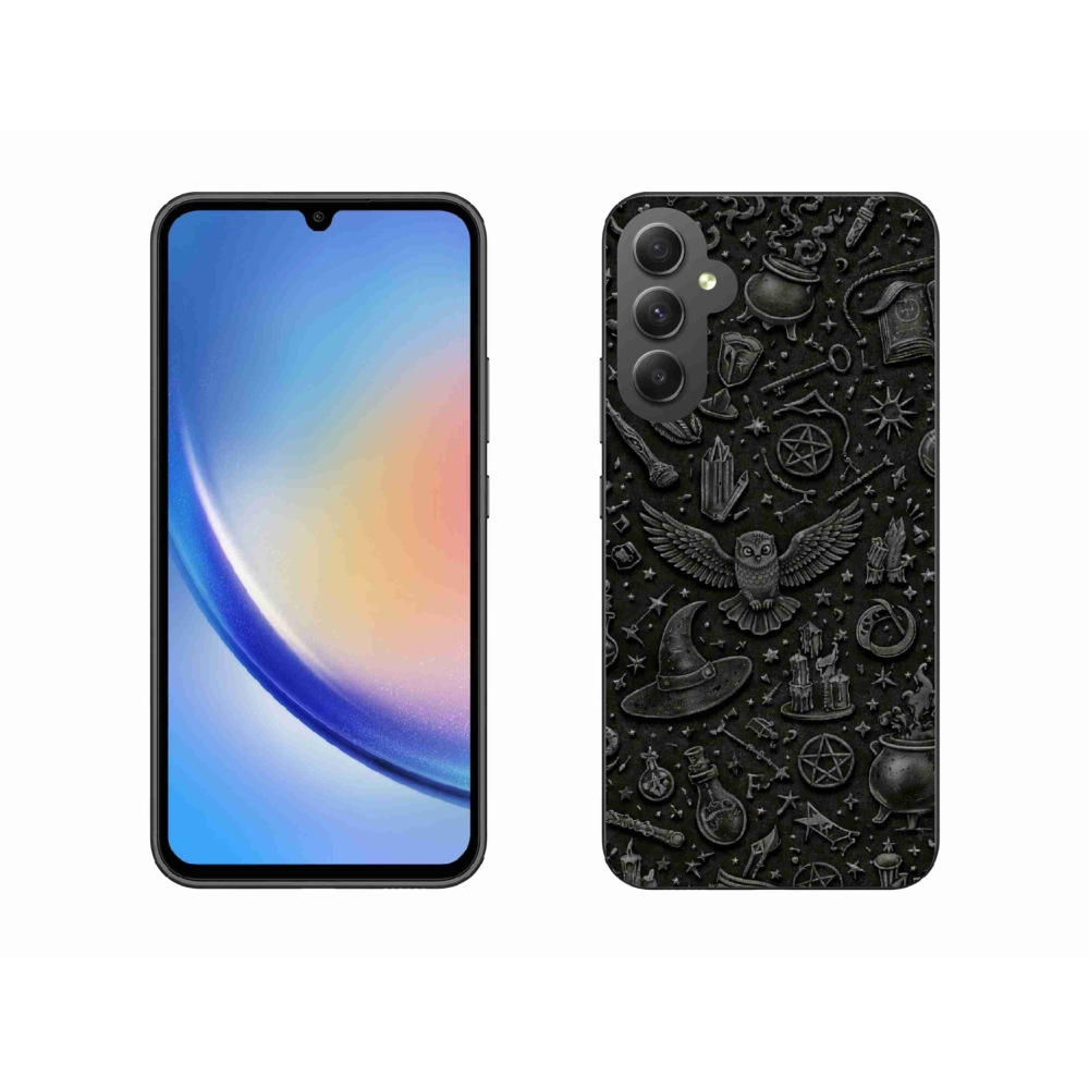 Gelový kryt mmCase na Samsung Galaxy A34 5G - tmavý magický svět
