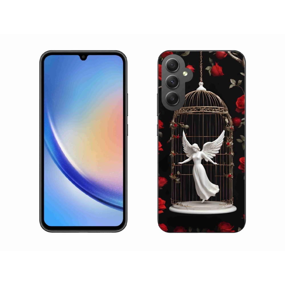 Gelový kryt mmCase na Samsung Galaxy A34 5G - uvězněný anděl