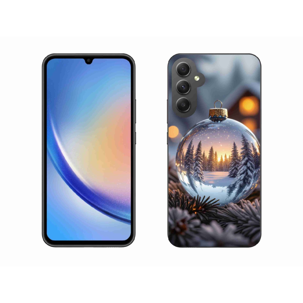 Gelový kryt mmCase na Samsung Galaxy A34 5G - vánoční ozdoba