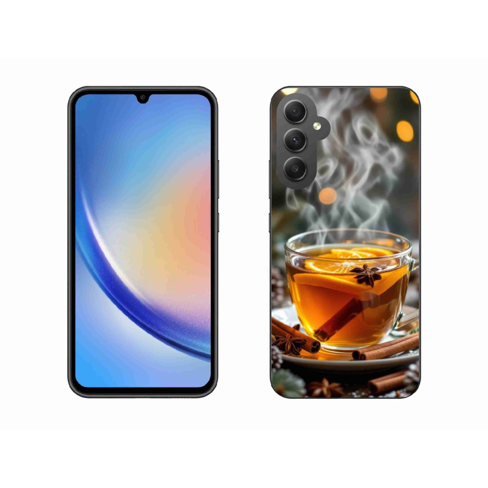 Gelový kryt mmCase na Samsung Galaxy A34 5G - vánoční punč