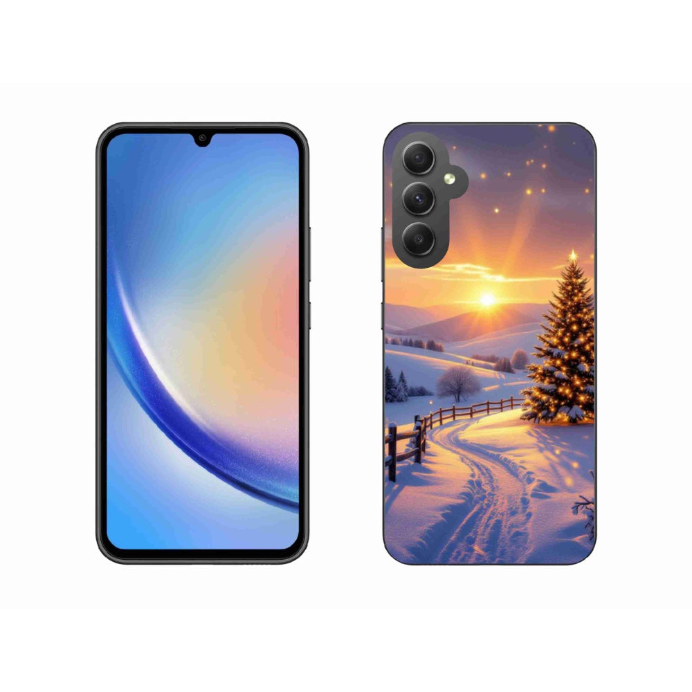 Gelový kryt mmCase na Samsung Galaxy A34 5G - zimní krajina