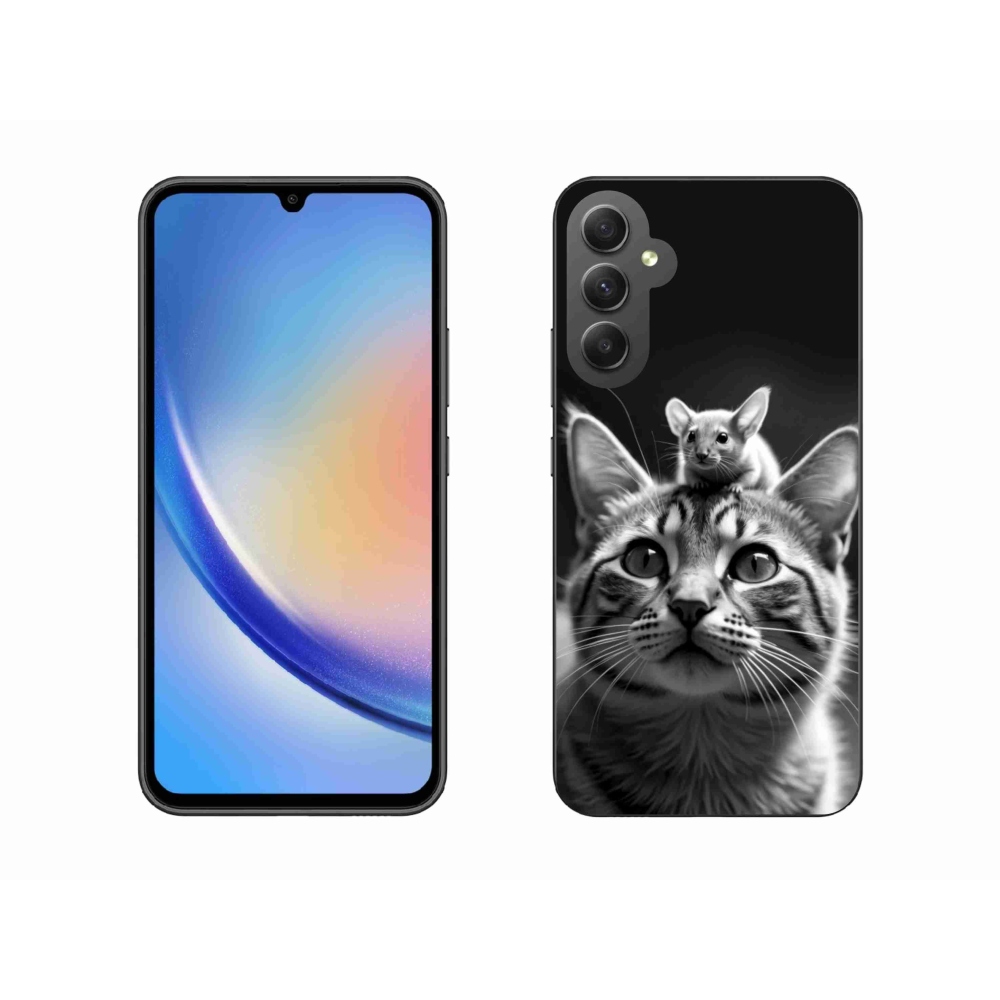 Gelový kryt mmCase na Samsung Galaxy A34 5G - zvířecí přátelství 2