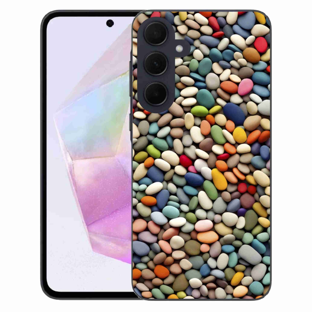 Gelový kryt mmCase na Samsung Galaxy A35 5G - barevné kamínky 2