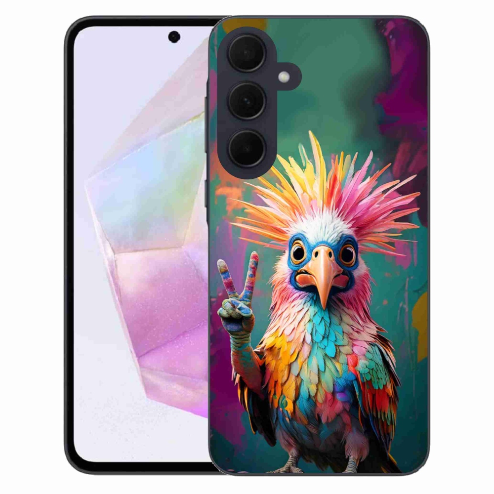 Gelový kryt mmCase na Samsung Galaxy A35 5G - barevný rebel