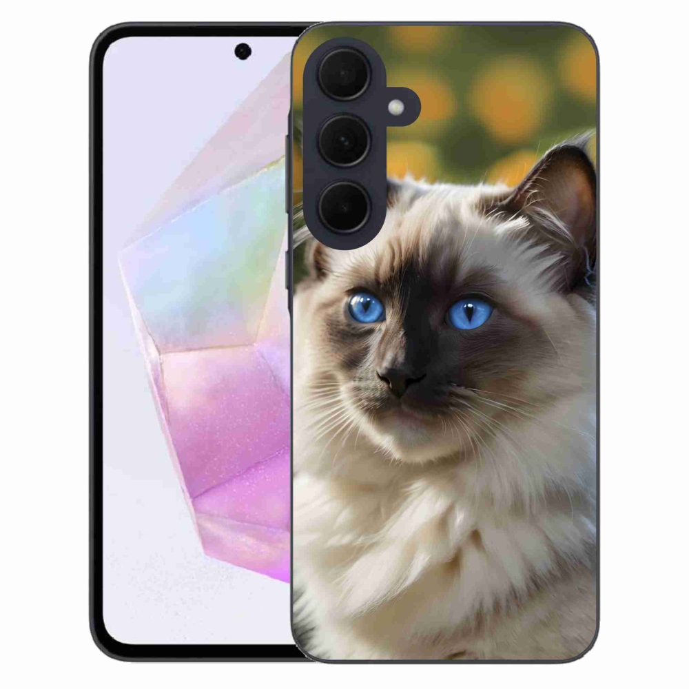 Gelový kryt mmCase na Samsung Galaxy A35 5G - bílý ragdoll
