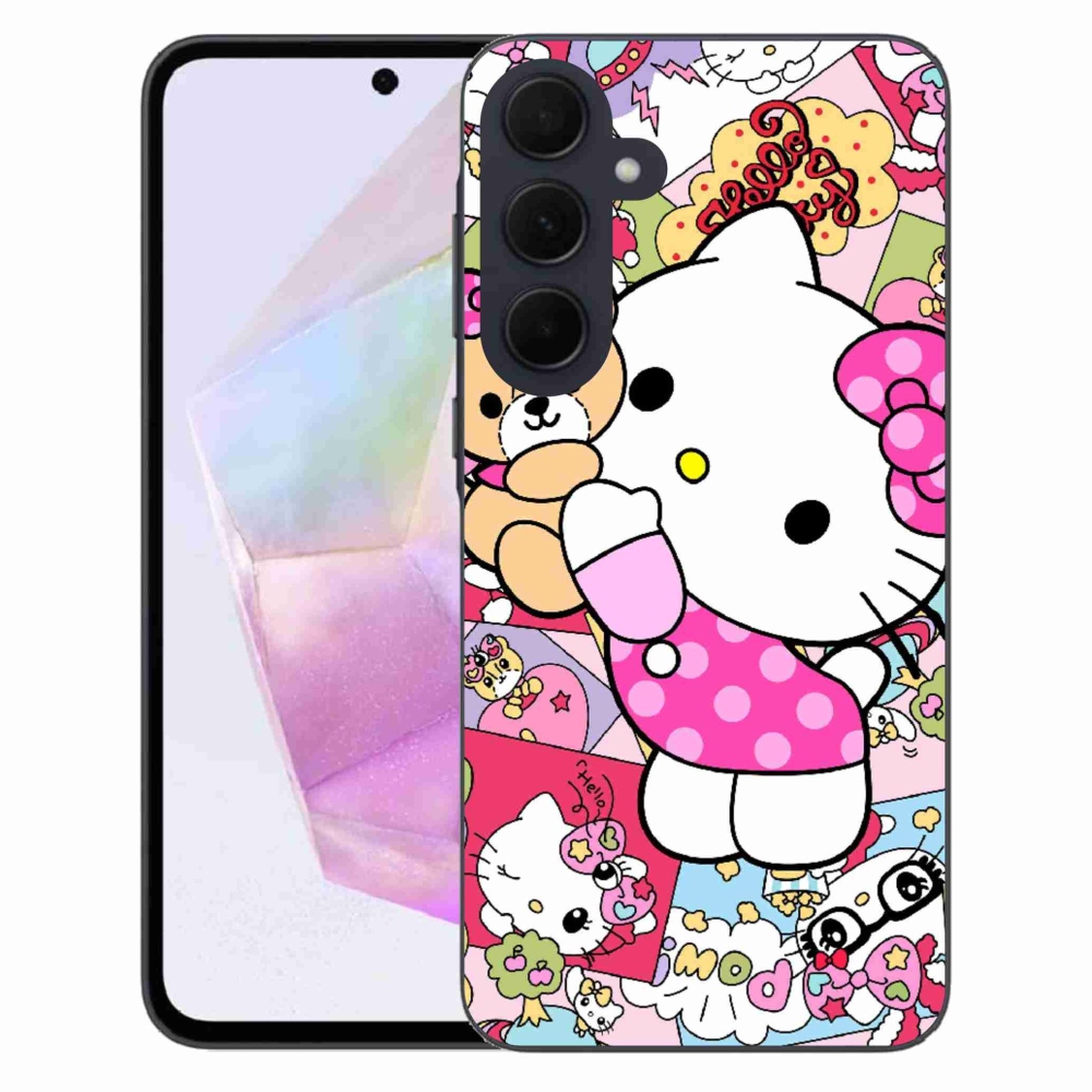 Gelový kryt mmCase na Samsung Galaxy A35 5G - cute kitty