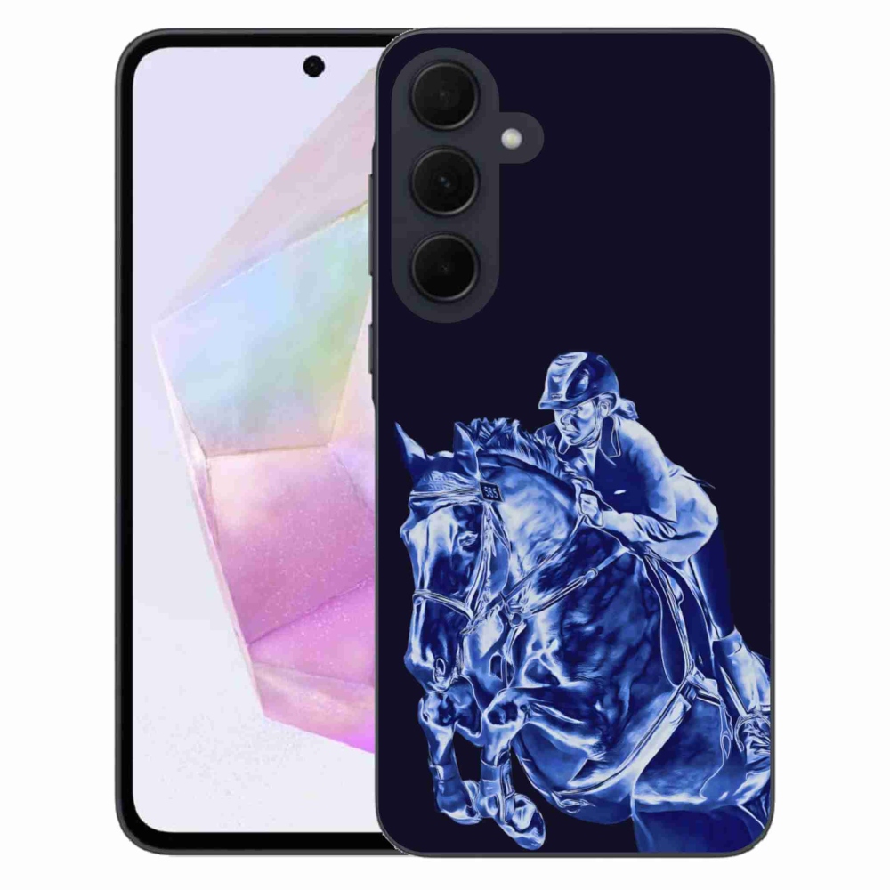 Gelový kryt mmCase na Samsung Galaxy A35 5G - dostihový kůň