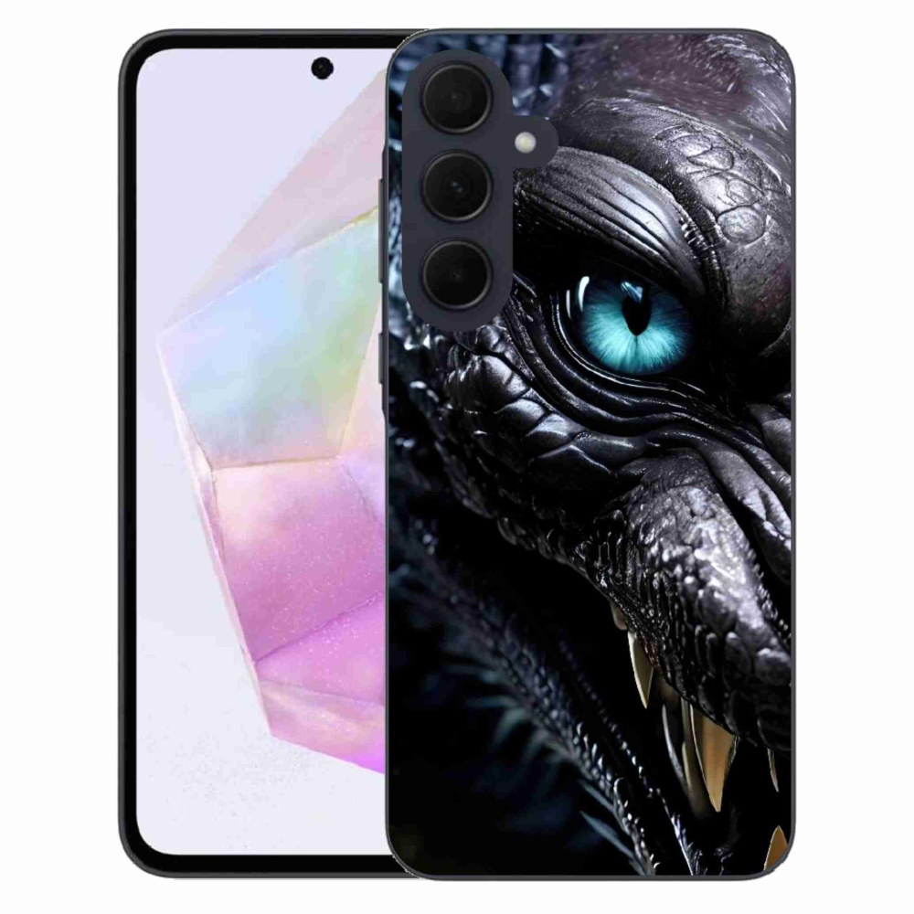 Gelový kryt mmCase na Samsung Galaxy A35 5G - dračí pohled