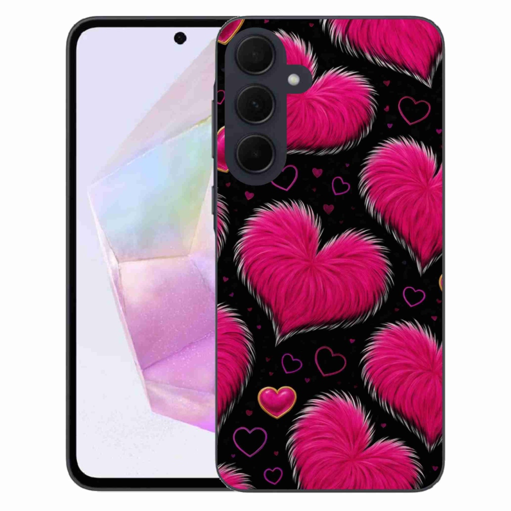 Gelový kryt mmCase na Samsung Galaxy A35 5G - hebká srdce