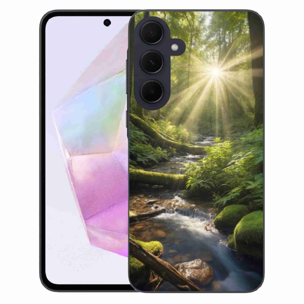 Gelový kryt mmCase na Samsung Galaxy A35 5G - hlubina lesa