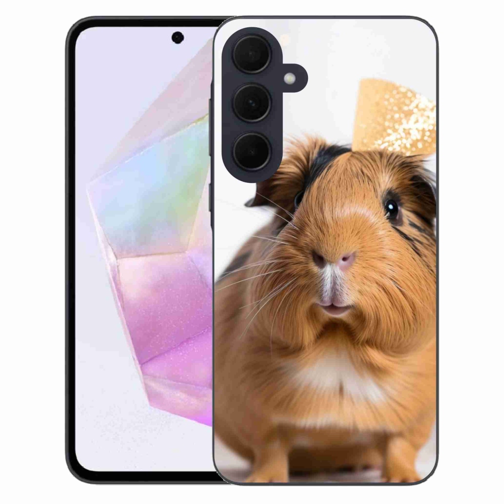 Gelový kryt mmCase na Samsung Galaxy A35 5G - hnědé morče