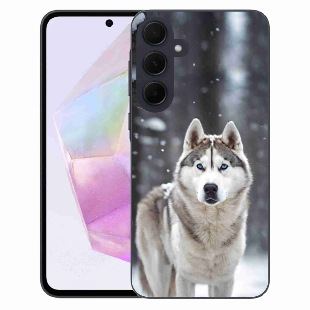 Gelový kryt mmCase na Samsung Galaxy A35 5G - husky 2