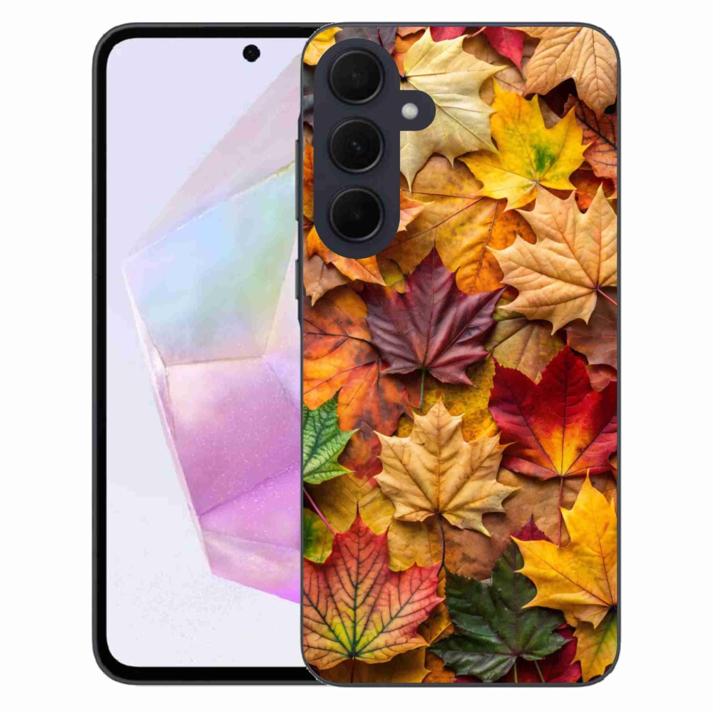 Gelový kryt mmCase na Samsung Galaxy A35 5G - javorové listy 2