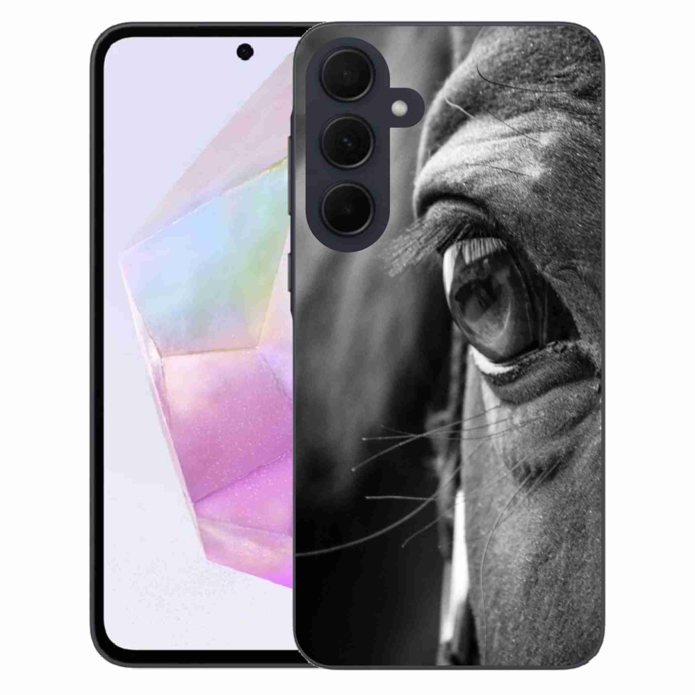 Gelový kryt mmCase na Samsung Galaxy A35 5G - koňský pohled