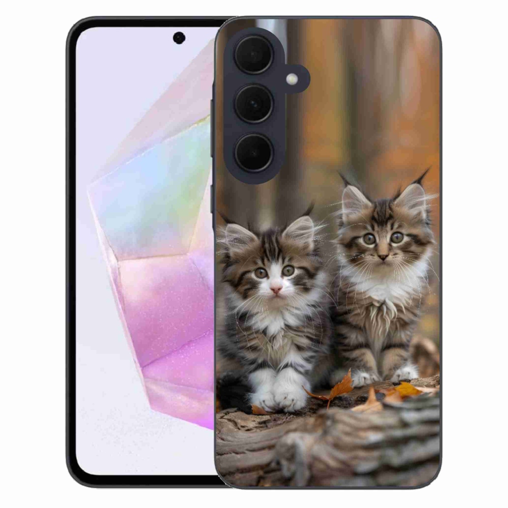 Gelový kryt mmCase na Samsung Galaxy A35 5G - kočičí duo 3