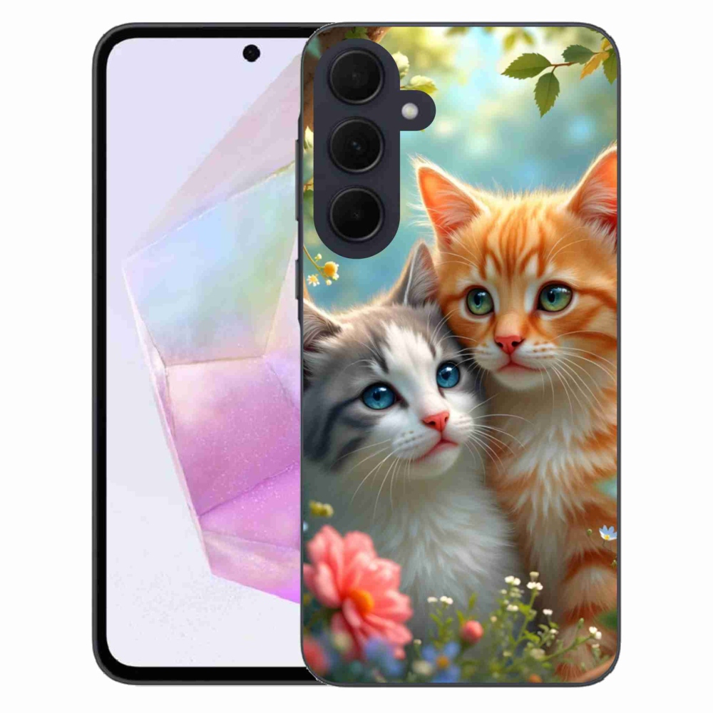 Gelový kryt mmCase na Samsung Galaxy A35 5G - kočičí láska 2