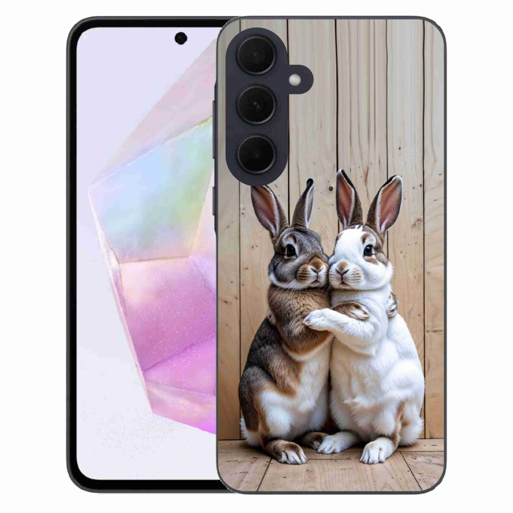 Gelový kryt mmCase na Samsung Galaxy A35 5G - králičí pár