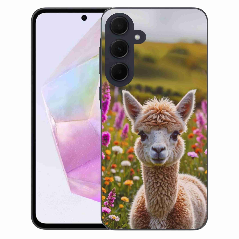 Gelový kryt mmCase na Samsung Galaxy A35 5G - lama na louce