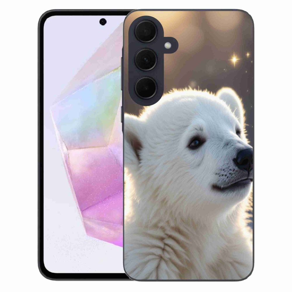 Gelový kryt mmCase na Samsung Galaxy A35 5G - lední medvěd