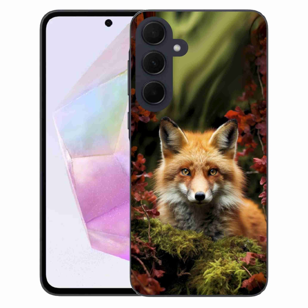 Gelový kryt mmCase na Samsung Galaxy A35 5G - liška v lese
