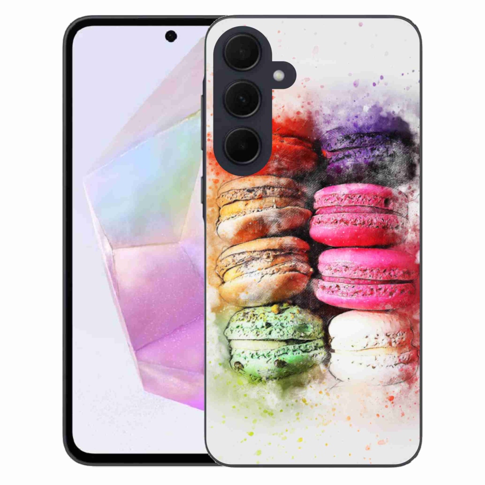 Gelový kryt mmCase na Samsung Galaxy A35 5G - makrónky