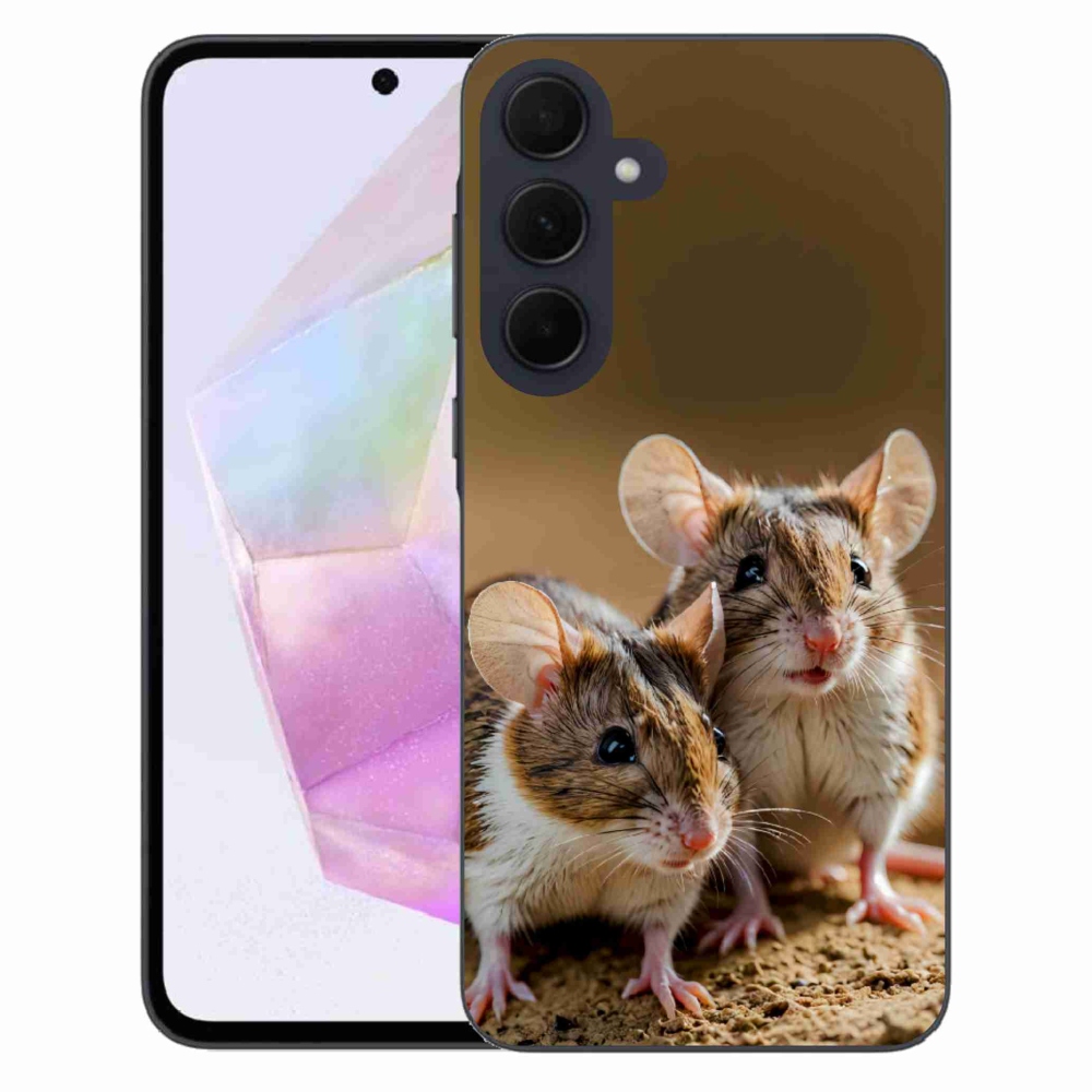 Gelový kryt mmCase na Samsung Galaxy A35 5G - myší duo