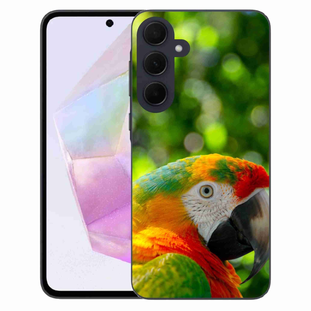 Gelový kryt mmCase na Samsung Galaxy A35 5G - papoušek ara 3