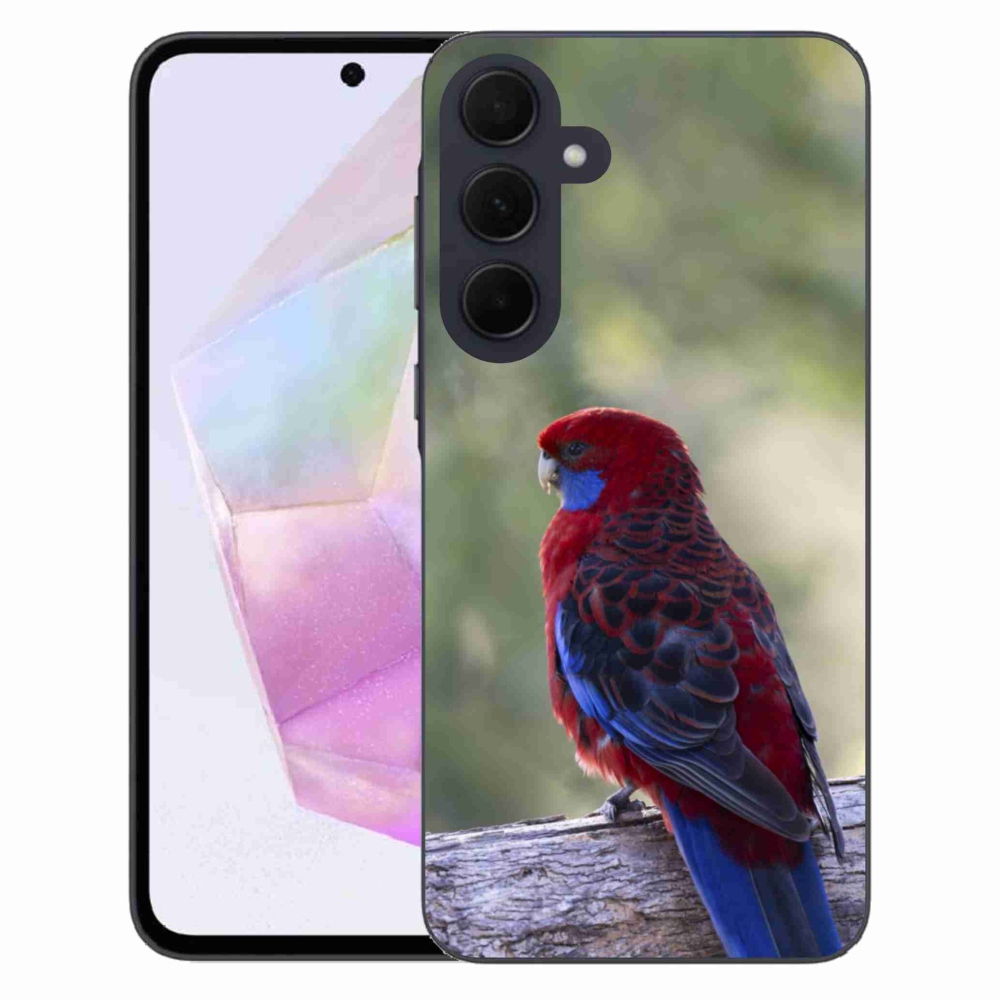 Gelový kryt mmCase na Samsung Galaxy A35 5G - papoušek rosela