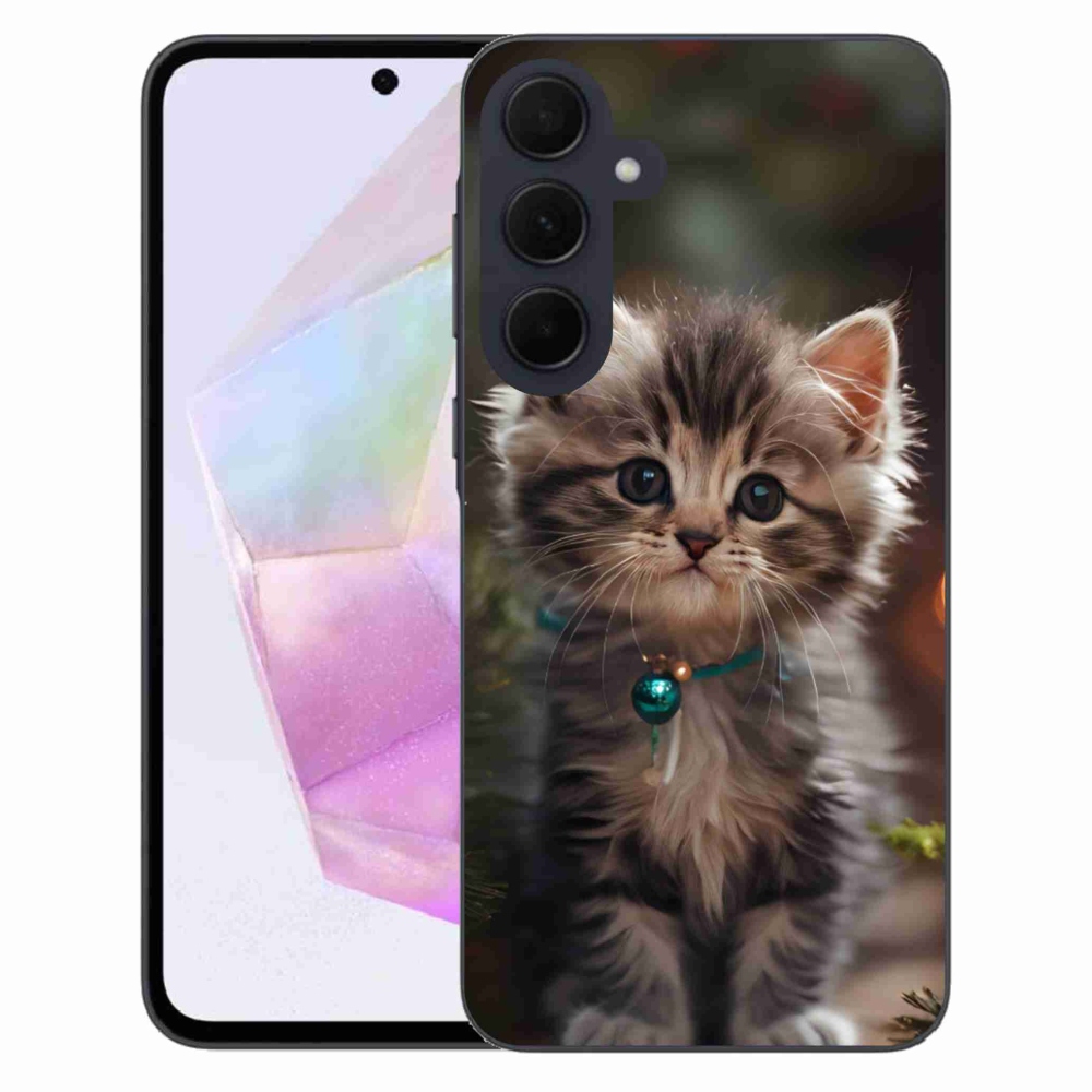 Gelový kryt mmCase na Samsung Galaxy A35 5G - roztomilé kotě 11