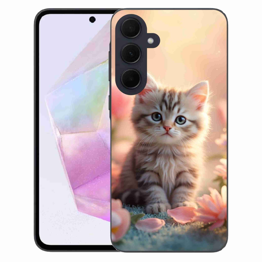 Gelový kryt mmCase na Samsung Galaxy A35 5G - roztomilé kotě 8