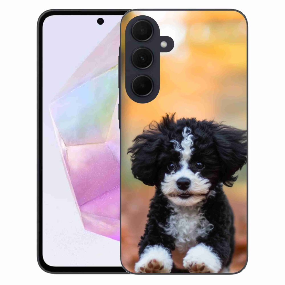 Gelový kryt mmCase na Samsung Galaxy A35 5G - roztomilé štěně 2