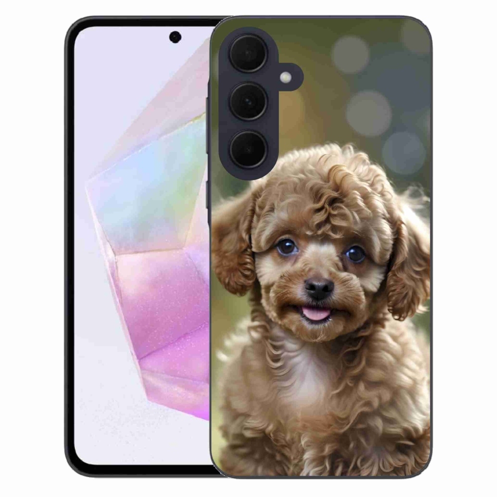Gelový kryt mmCase na Samsung Galaxy A35 5G - roztomilý pudl