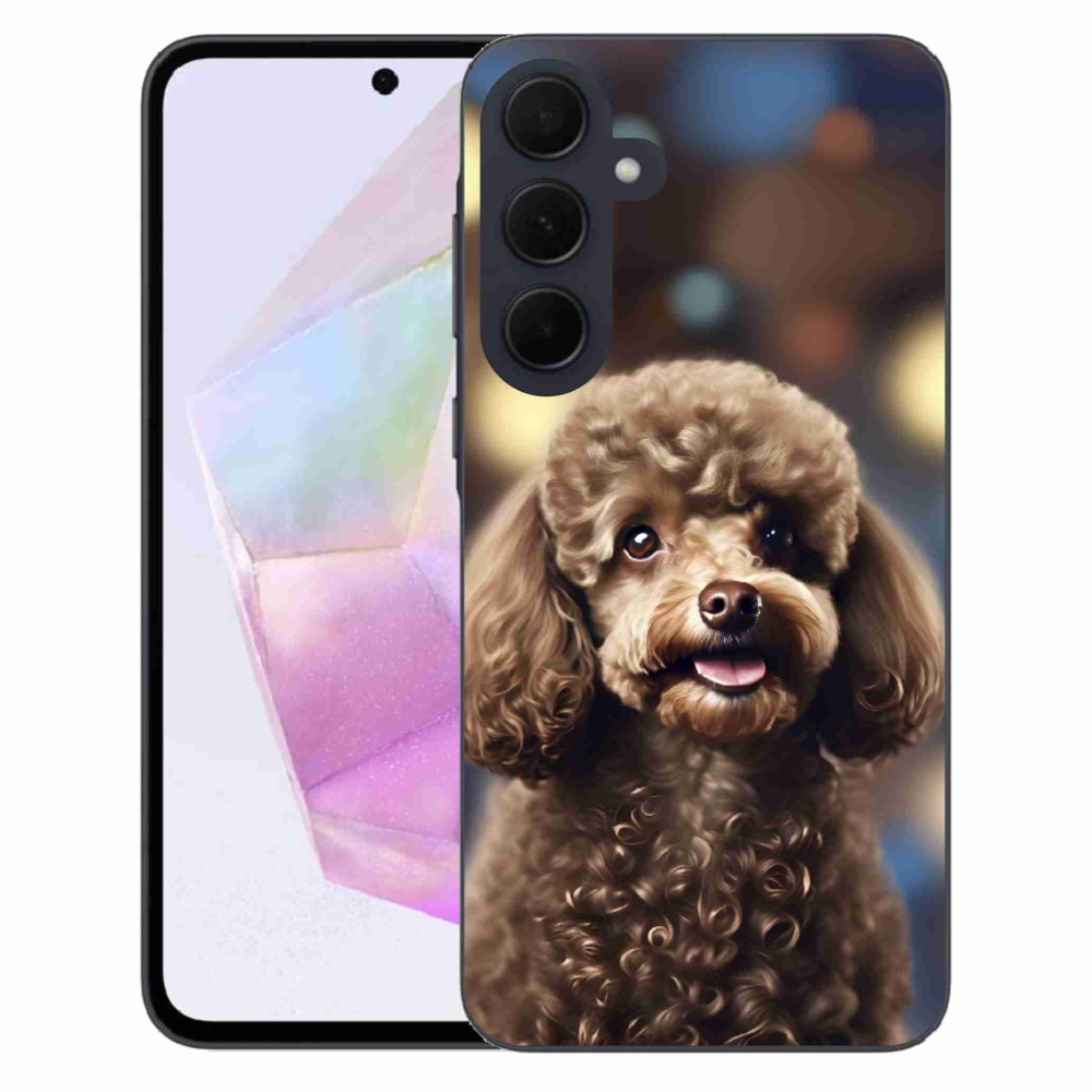 Gelový kryt mmCase na Samsung Galaxy A35 5G - roztomilý pudl