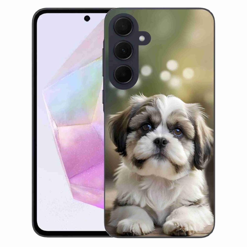 Gelový kryt mmCase na Samsung Galaxy A35 5G - roztomilý shih-tzu