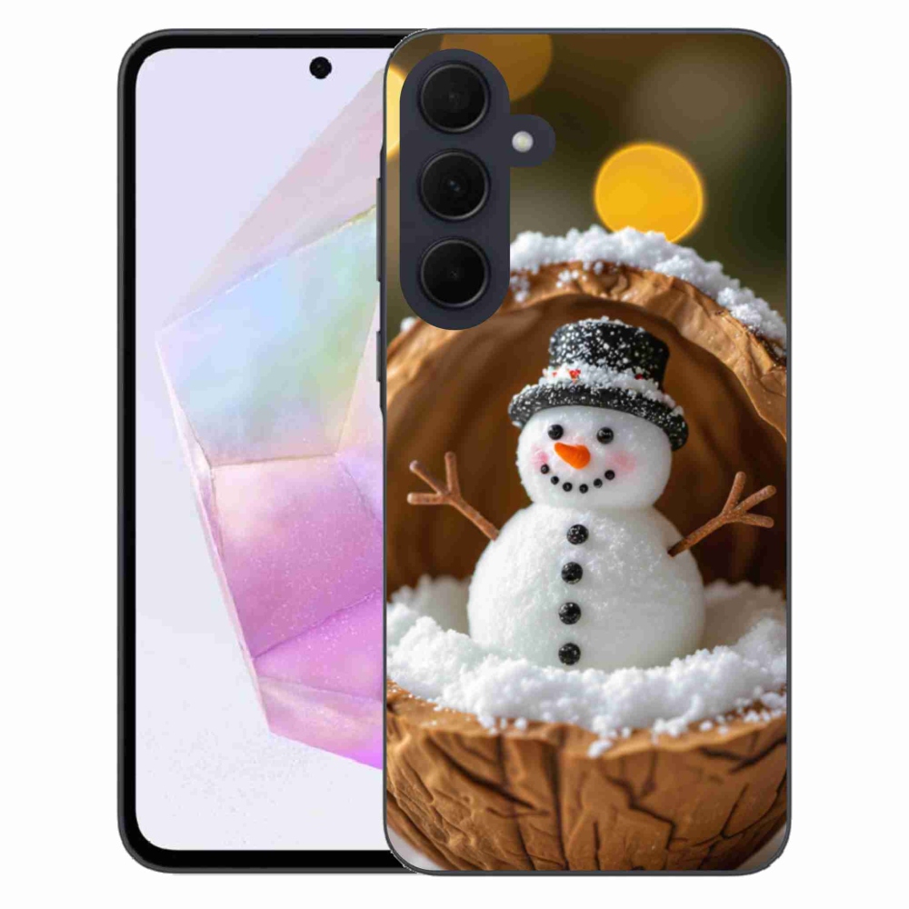 Gelový kryt mmCase na Samsung Galaxy A35 5G - sněhulák 4