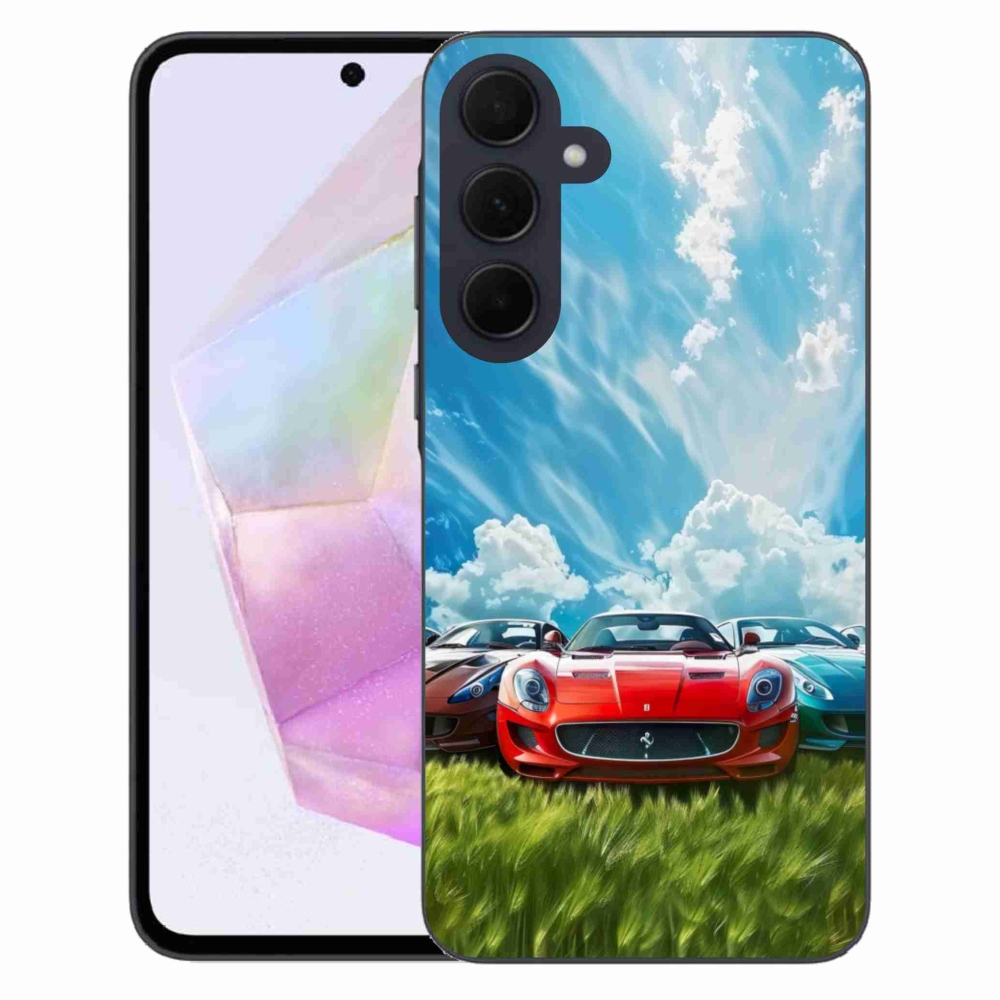 Gelový kryt mmCase na Samsung Galaxy A35 5G - sportovní vozy