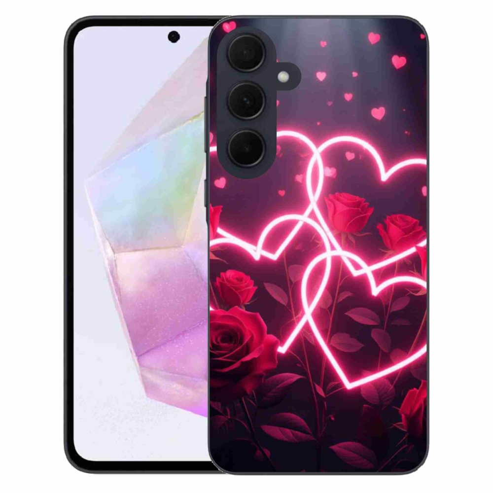 Gelový kryt mmCase na Samsung Galaxy A35 5G - srdce lásky