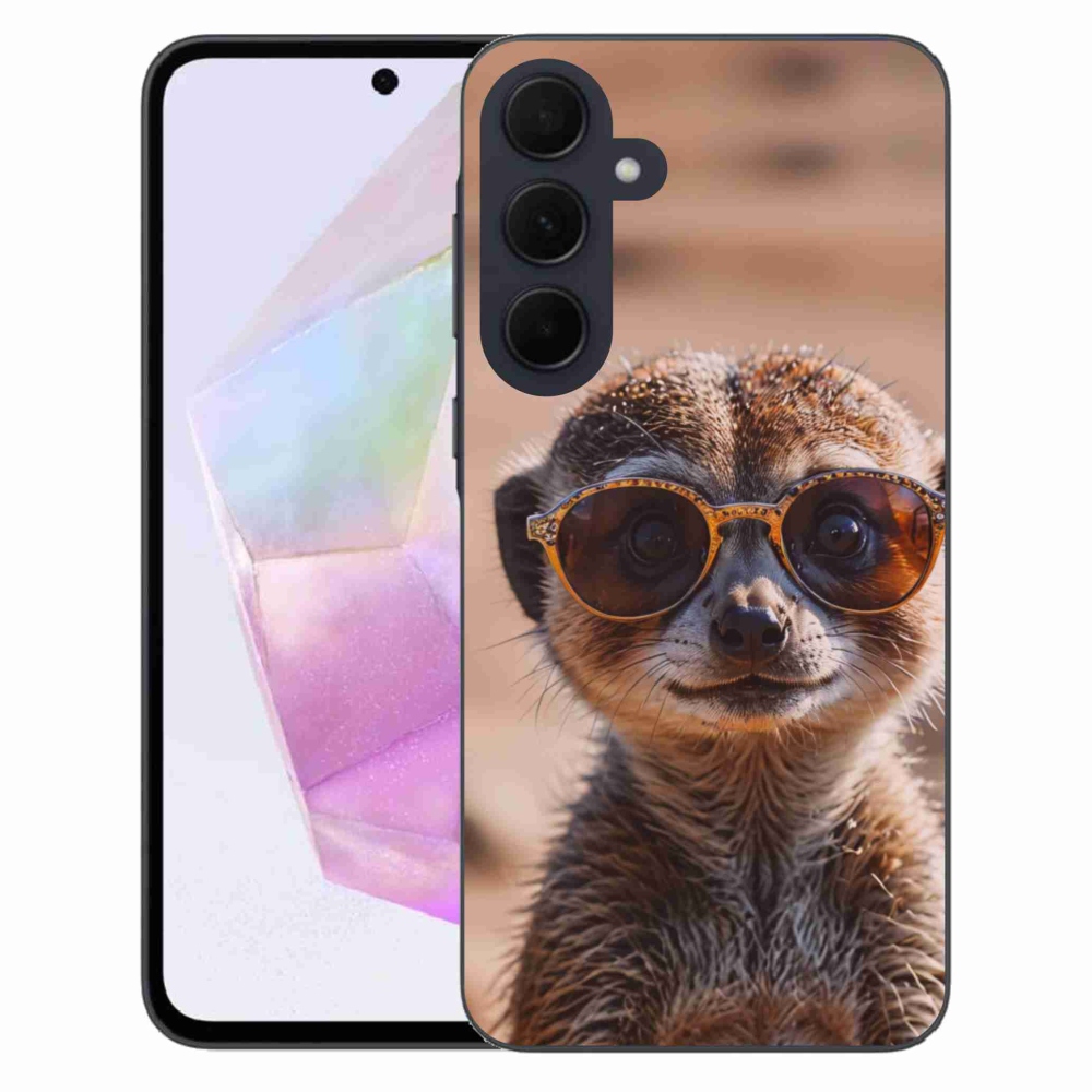 Gelový kryt mmCase na Samsung Galaxy A35 5G - stylová surikata