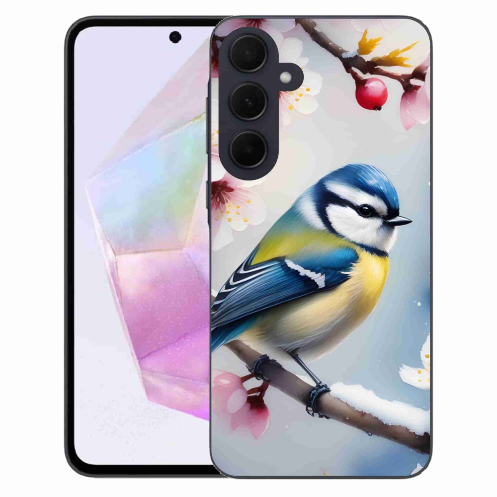 Gelový kryt mmCase na Samsung Galaxy A35 5G - sýkorka