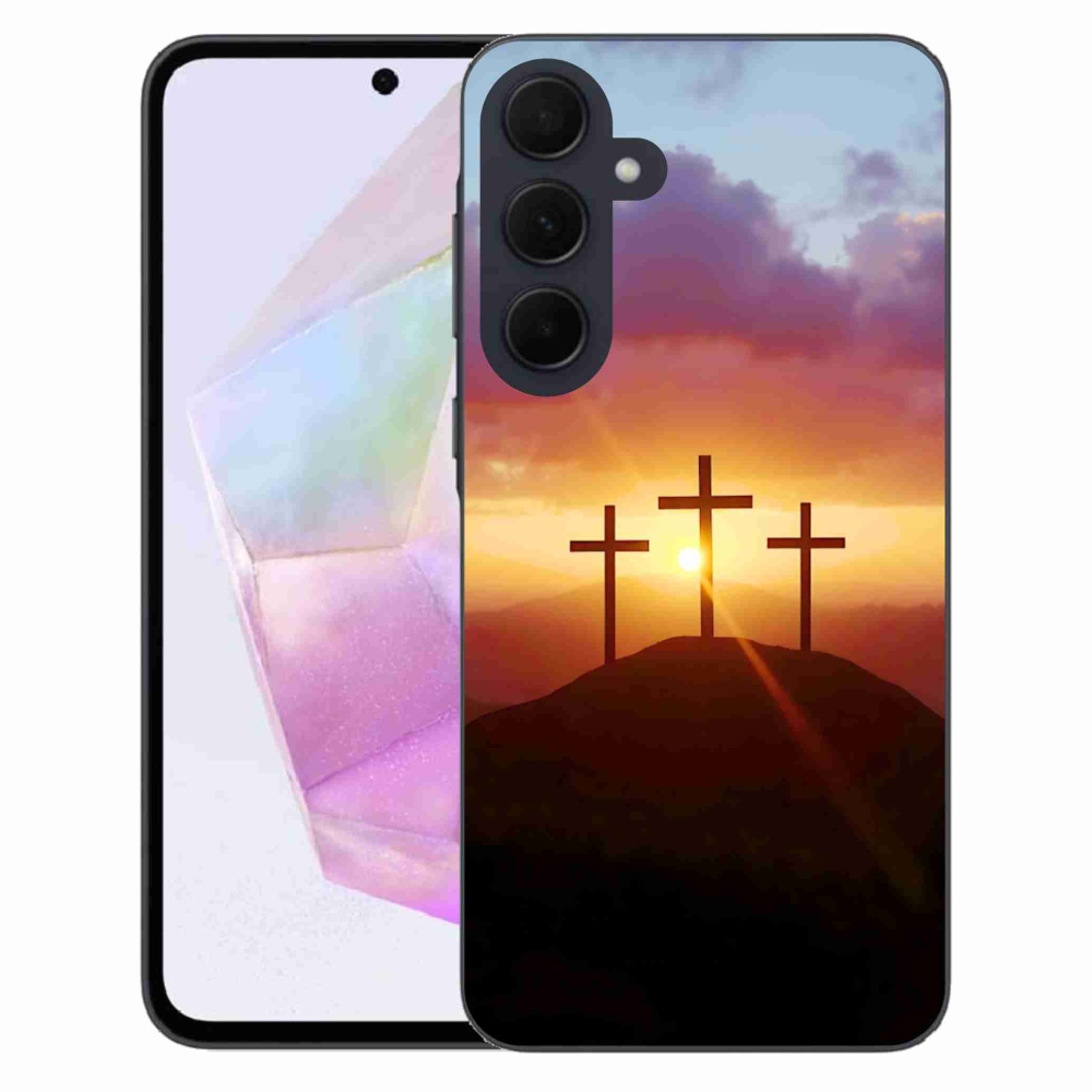 Gelový kryt mmCase na Samsung Galaxy A35 5G - tři kříže