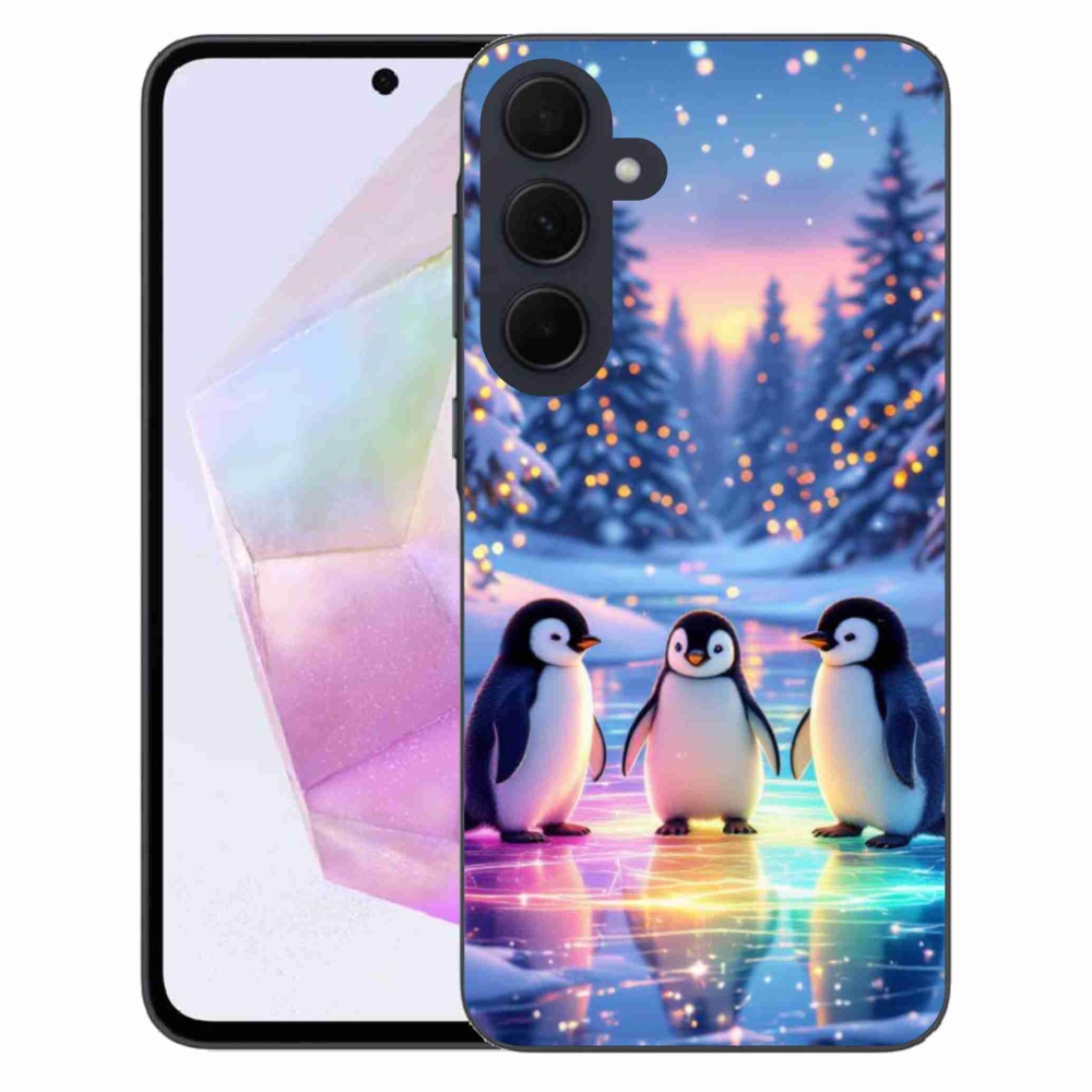 Gelový kryt mmCase na Samsung Galaxy A35 5G - tučnáci