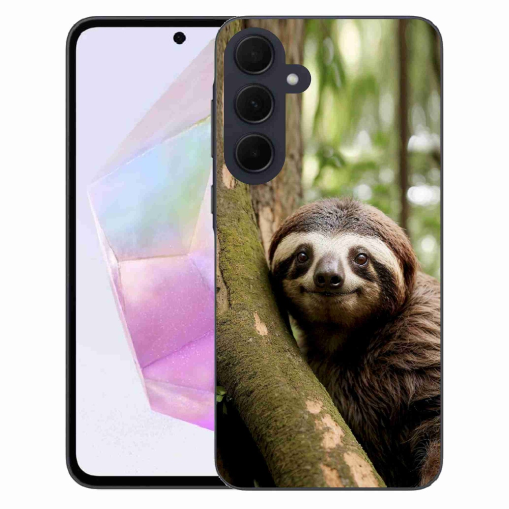 Gelový kryt mmCase na Samsung Galaxy A35 5G - usměvavý lenochod