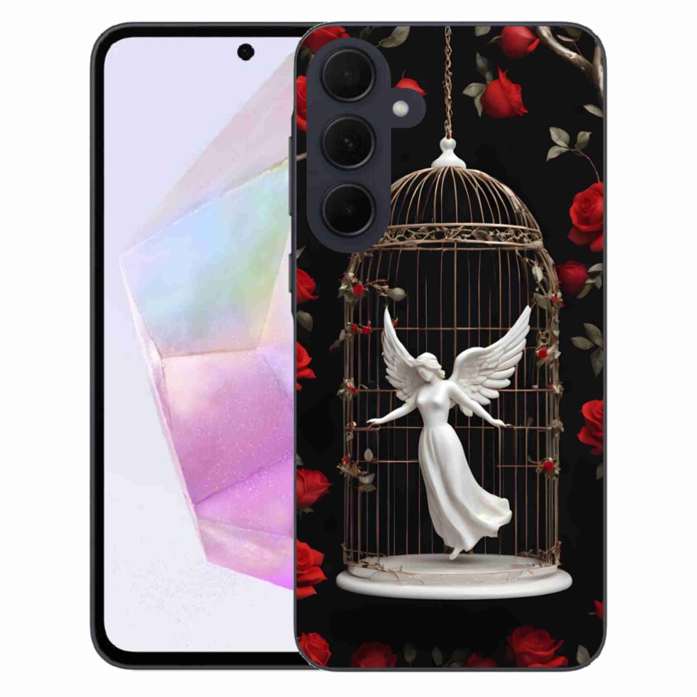 Gelový kryt mmCase na Samsung Galaxy A35 5G - uvězněný anděl