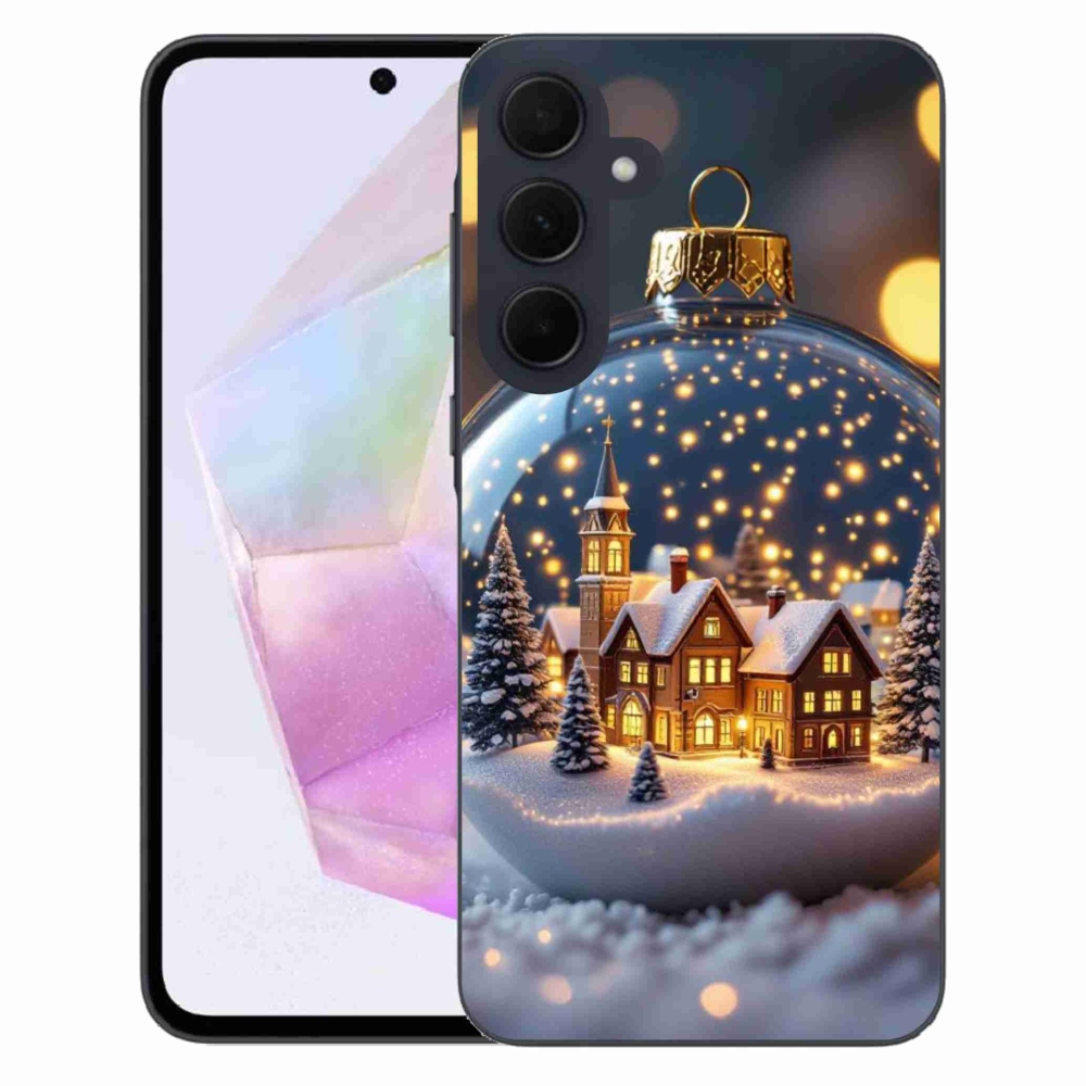 Gelový kryt mmCase na Samsung Galaxy A35 5G - vánoční koule 4