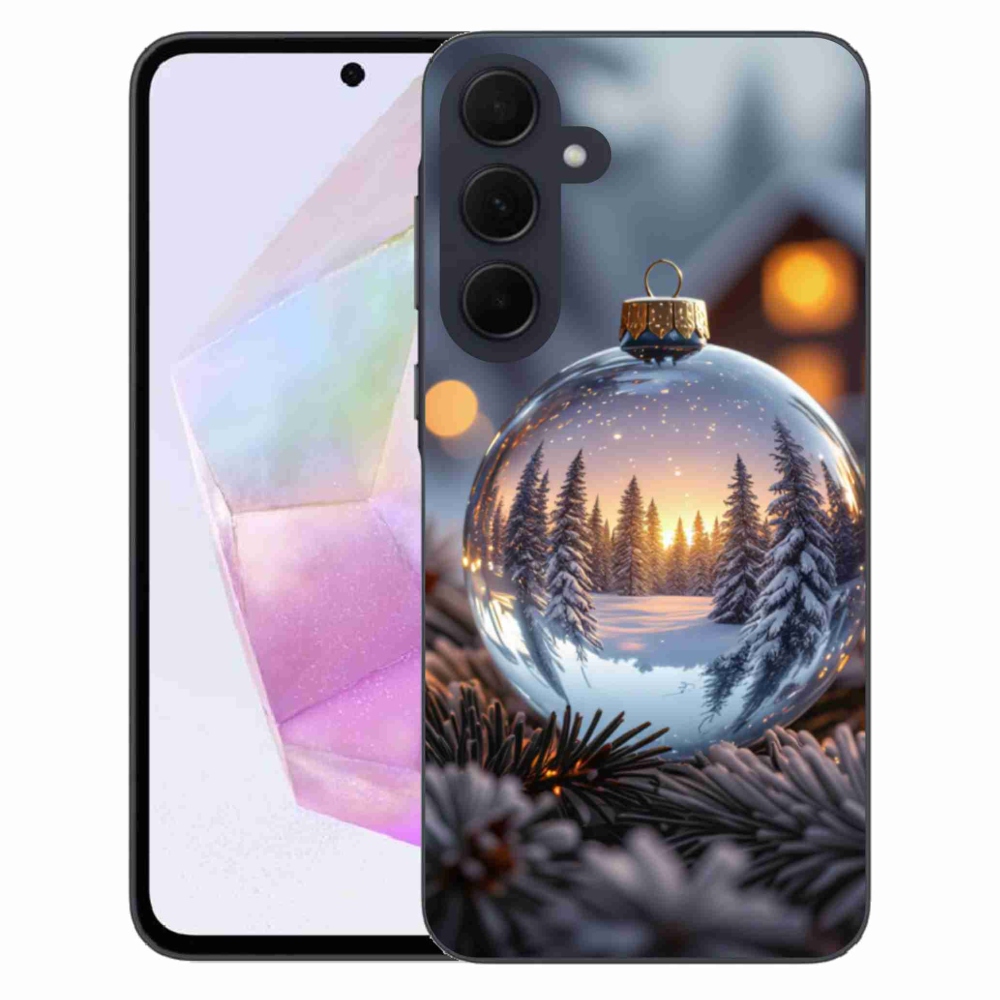 Gelový kryt mmCase na Samsung Galaxy A35 5G - vánoční ozdoba