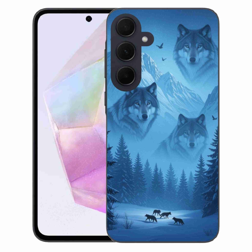 Gelový kryt mmCase na Samsung Galaxy A35 5G - vlčí smečka