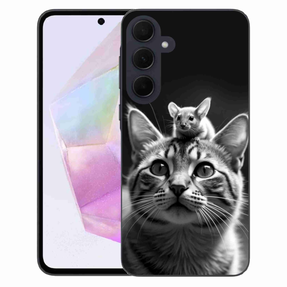 Gelový kryt mmCase na Samsung Galaxy A35 5G - zvířecí přátelství 2