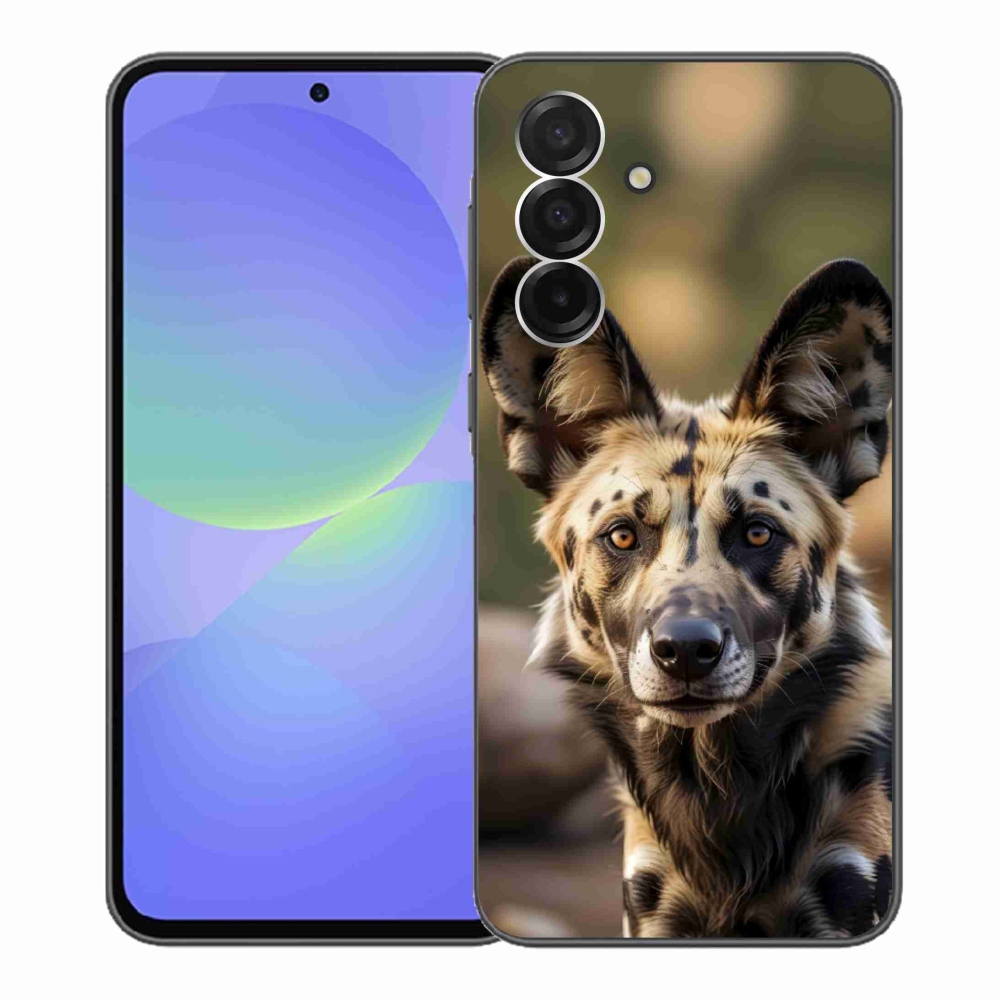 Gelový kryt mmCase na Samsung Galaxy A36 5G - africký divoký pes